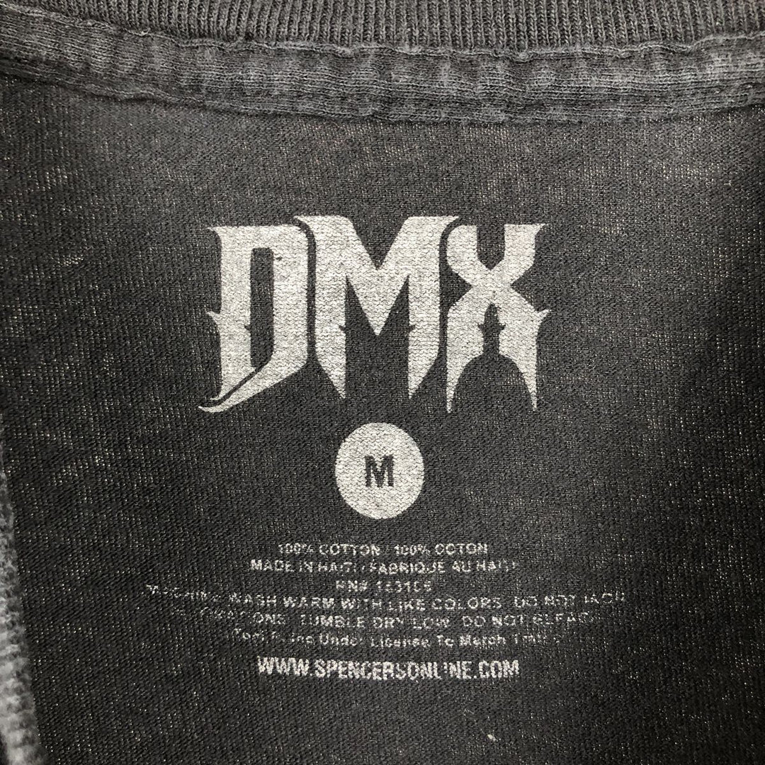 DMX Rap T-shirt, Men's M size cotton black type Vintage Second Hand
