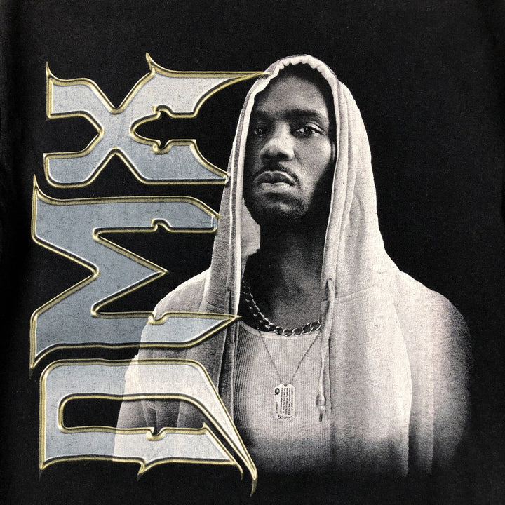 DMX Rap T-shirt, Men's M size cotton black type Vintage Second Hand