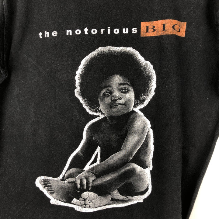 THE NOTORIUS BIG Rap T-shirt, Men's Size M cotton black type Vintage Second Hand