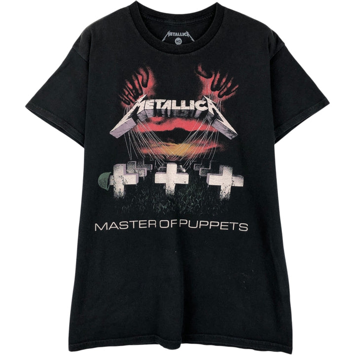 METALLICA Metallica Band T-shirt Band T Men's M size cotton black type Vintage Second Hand