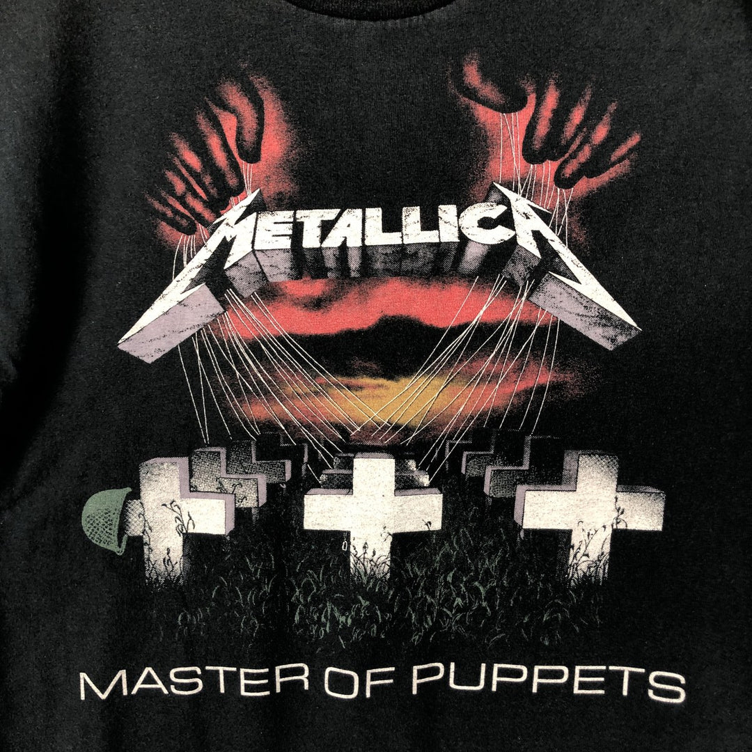 METALLICA Metallica Band T-shirt Band T Men's M size cotton black type Vintage Second Hand