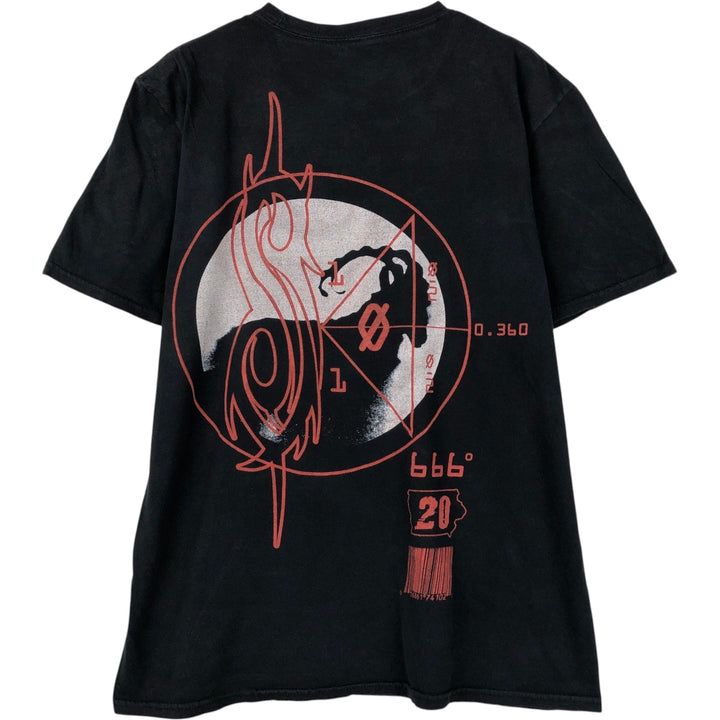 Slipknot Band T-shirt, Band T, Men's L size cotton black type Vintage Second Hand