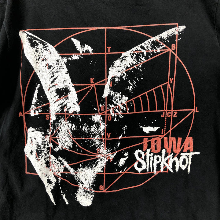 Slipknot Band T-shirt, Band T, Men's L size cotton black type Vintage Second Hand