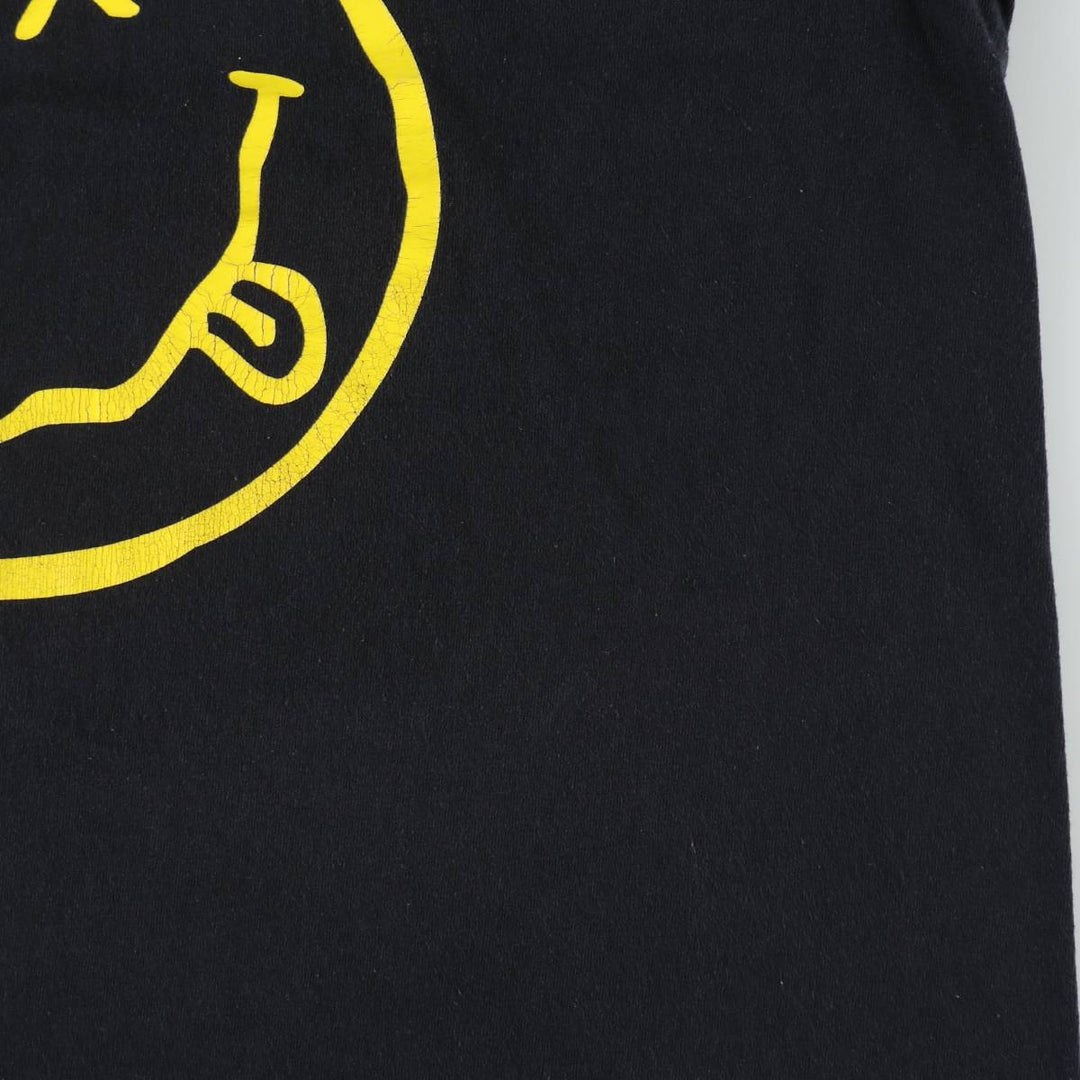 NIRVANA Nirvana Band T-shirt, Band T, Men's XL size cotton black type Vintage Second Hand