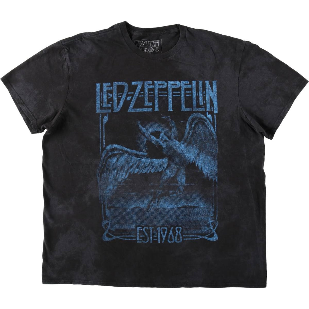 Led Zeppelin Band T-Shirt, Band T, Men's XL cotton black type Vintage Second Hand