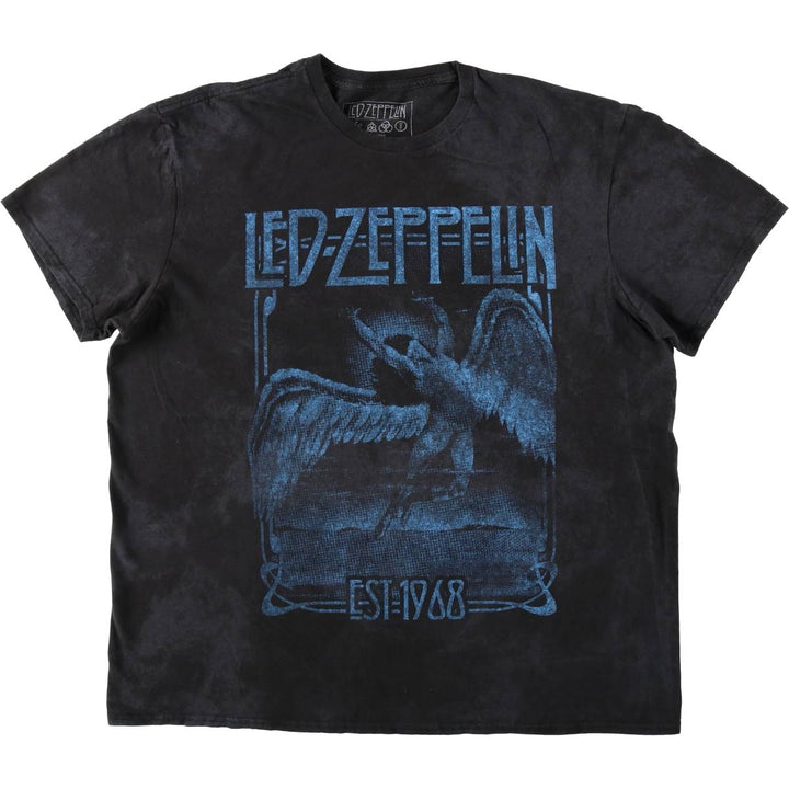 Led Zeppelin Band T-Shirt, Band T, Men's XL cotton black type Vintage Second Hand