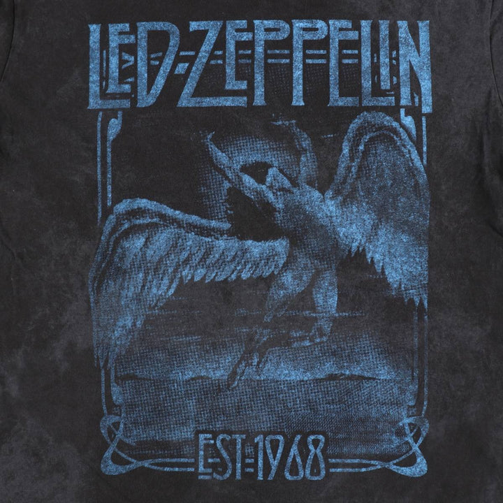 Led Zeppelin Band T-Shirt, Band T, Men's XL cotton black type Vintage Second Hand