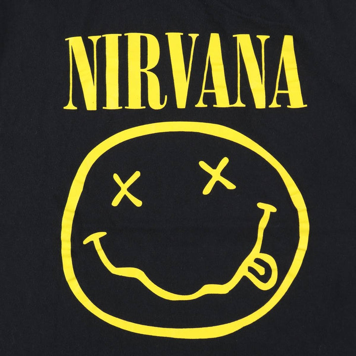 NIRVANA Nirvana Band T-shirt, Band T, Men's XL size cotton black type Vintage Second Hand
