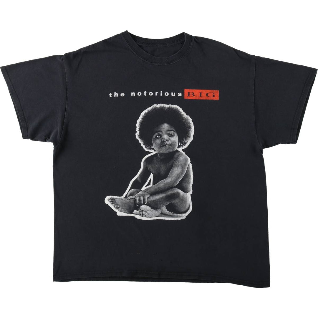 THE NOTORIOUS BIG Notorious BIG Rap T-shirt Rap T Men's XL size unclear black type Vintage Second Hand