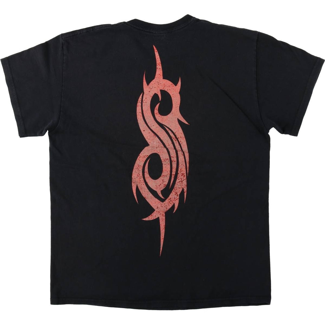 Slipknot Band T-shirt, Band T, Men's M size cotton black type Vintage Second Hand