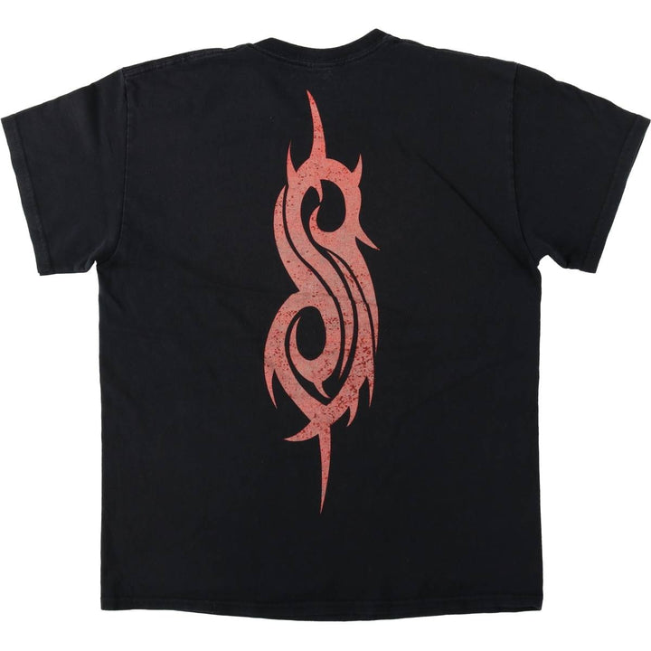 Slipknot Band T-shirt, Band T, Men's M size cotton black type Vintage Second Hand