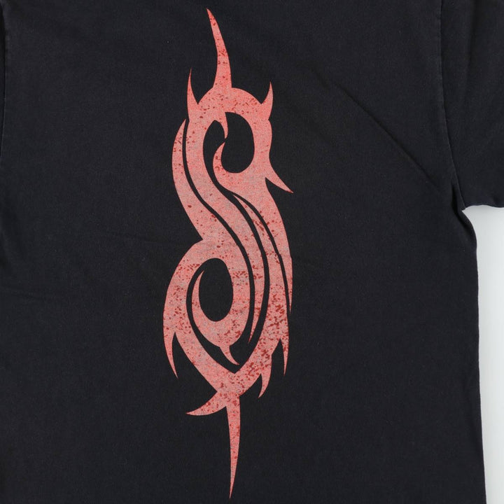Slipknot Band T-shirt, Band T, Men's M size cotton black type Vintage Second Hand
