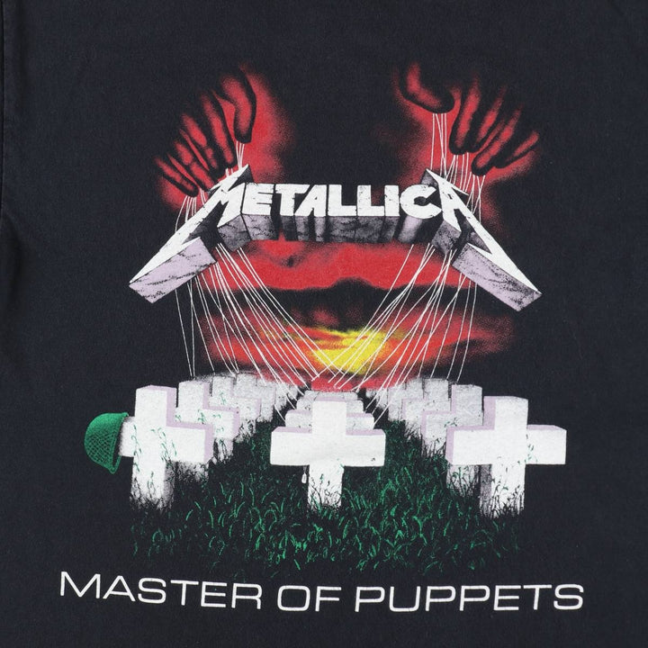 METALLICA Metallica Band T-shirt Band T Men's M size cotton black type Vintage Second Hand