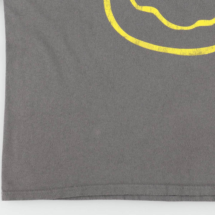 NIRVANA Nirvana Band T-shirt, Band T, Men's L size cotton Charcoal Vintage Second Hand
