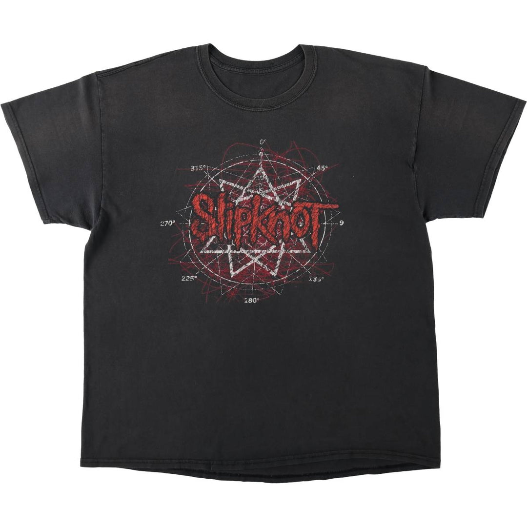 Slipknot Band T-shirt, Band T, Men's XL size unclear black type Vintage Second Hand