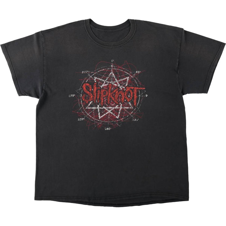 Slipknot Band T-shirt, Band T, Men's XL size unclear black type Vintage Second Hand