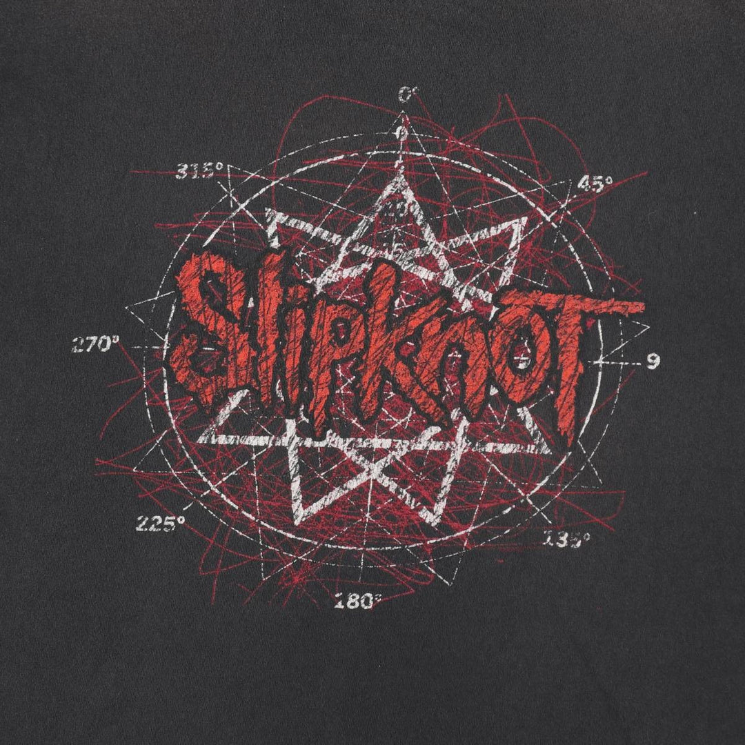 Slipknot Band T-shirt, Band T, Men's XL size unclear black type Vintage Second Hand