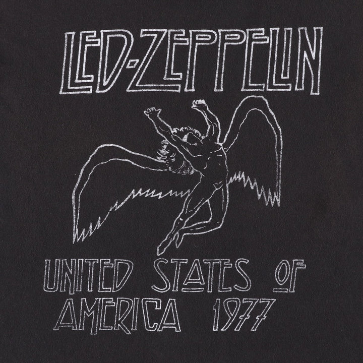 Led Zeppelin Band T-Shirt, Band Tee, Men's XXL cotton black type Vintage Second Hand