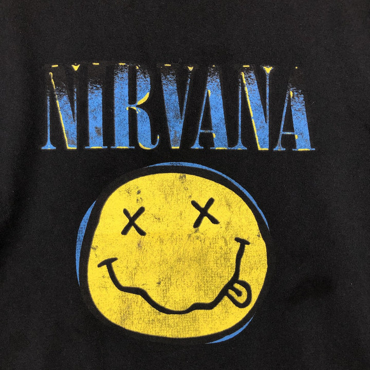 NIRVANA band t-shirt, men's size XXL equivalent. unclear black type Vintage Second Hand