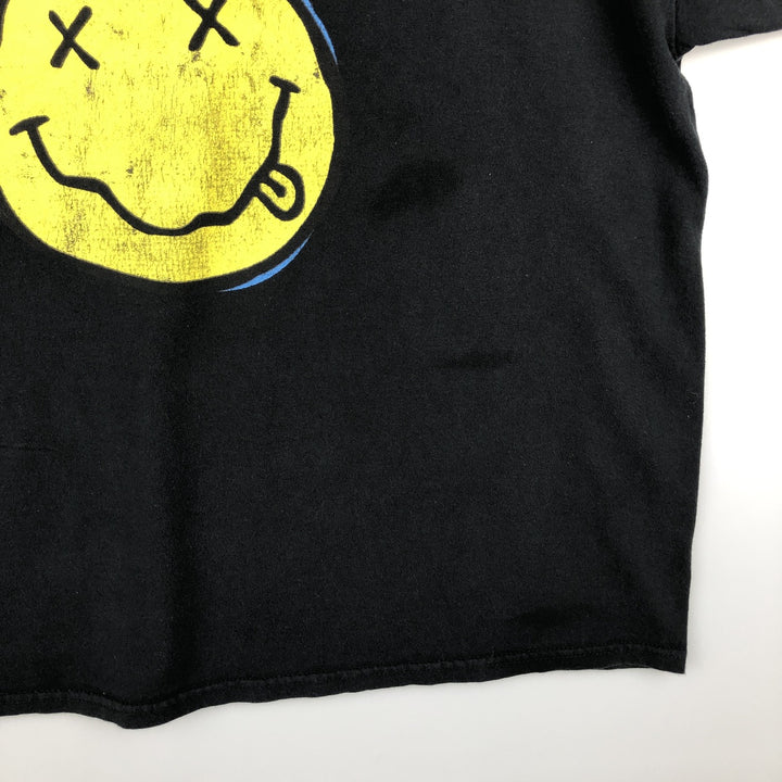 NIRVANA band t-shirt, men's size XXL equivalent. unclear black type Vintage Second Hand