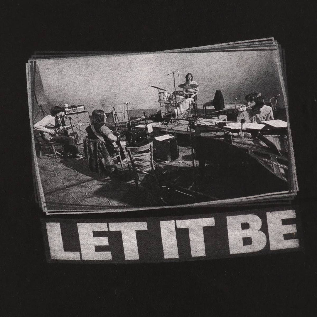 THE BEATLES Band T-shirt, Band T, Men's XL size cotton black type Vintage Second Hand