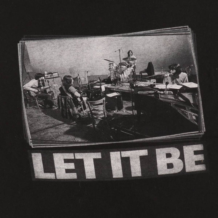 THE BEATLES Band T-shirt, Band T, Men's XL size cotton black type Vintage Second Hand