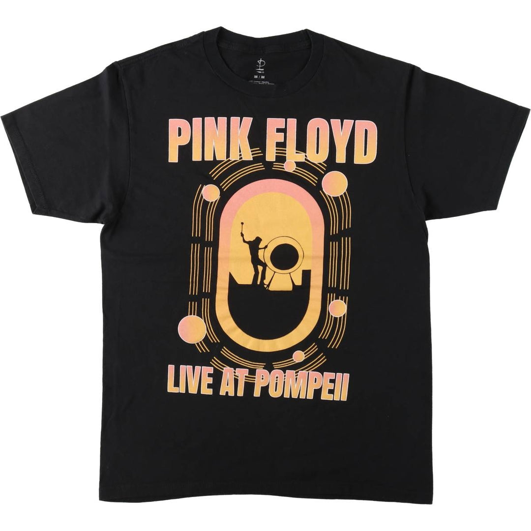 PINK FLOYD Pink Floyd Band T-shirt Band T Men's M size cotton black type Vintage Second Hand
