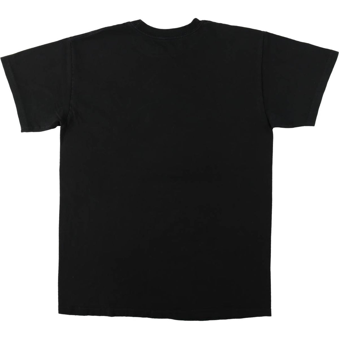 GUNS N' ROSES Skull Pattern Band T-shirt, Men's M size cotton black type Vintage Second Hand