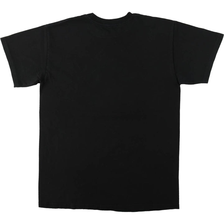 GUNS N' ROSES Skull Pattern Band T-shirt, Men's M size cotton black type Vintage Second Hand