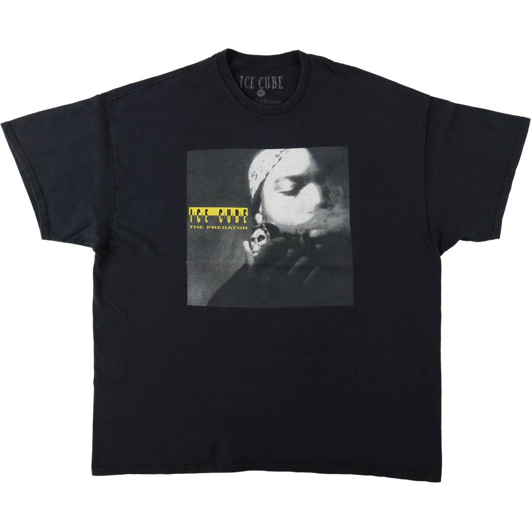 ICE CUBE Rap T-shirt, Men's XL size cotton black type Vintage Second Hand