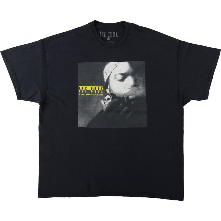 ICE CUBE Rap T-shirt, Men's XL size cotton black type Vintage Second Hand