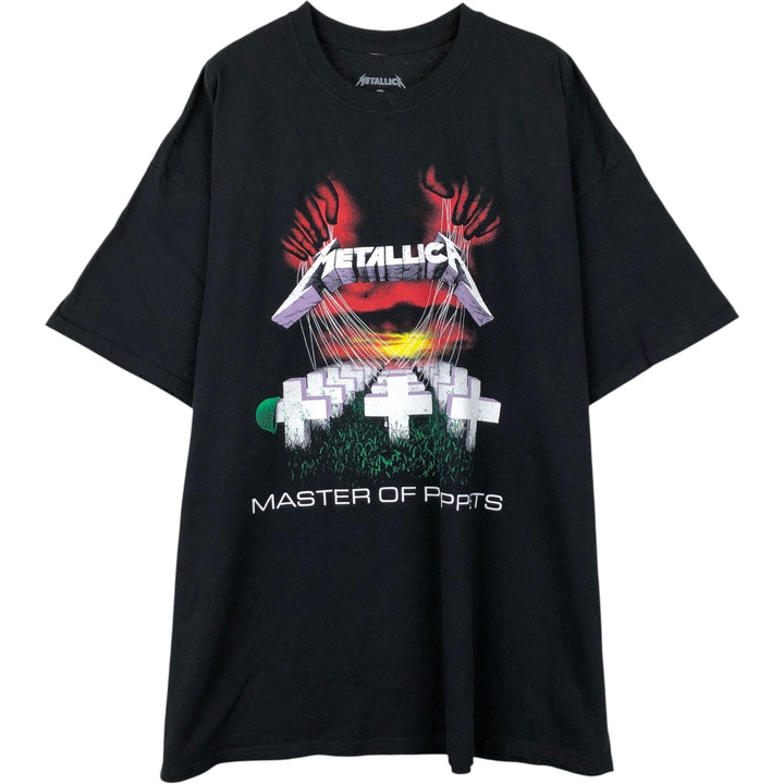 METALLICA Metallica Band T-shirt Band T Men's XL size cotton black type Vintage Second Hand
