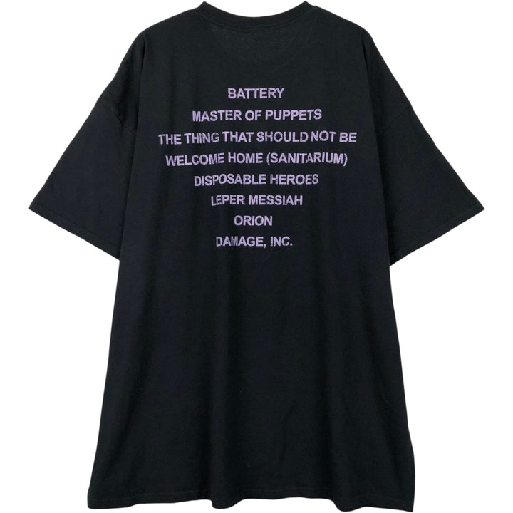 METALLICA Metallica Band T-shirt Band T Men's XL size cotton black type Vintage Second Hand