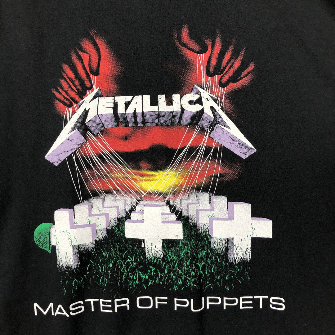 METALLICA Metallica Band T-shirt Band T Men's XL size cotton black type Vintage Second Hand
