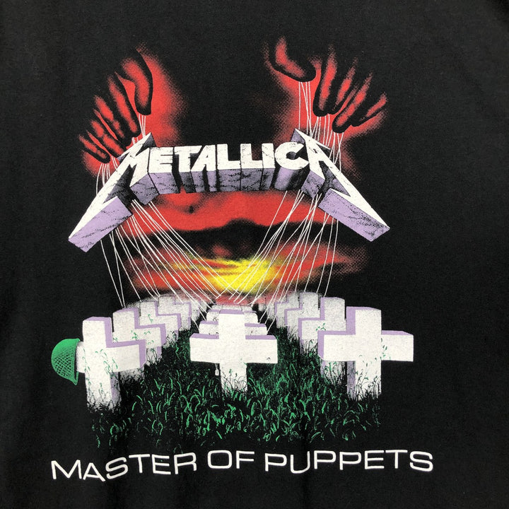 METALLICA Metallica Band T-shirt Band T Men's XL size cotton black type Vintage Second Hand