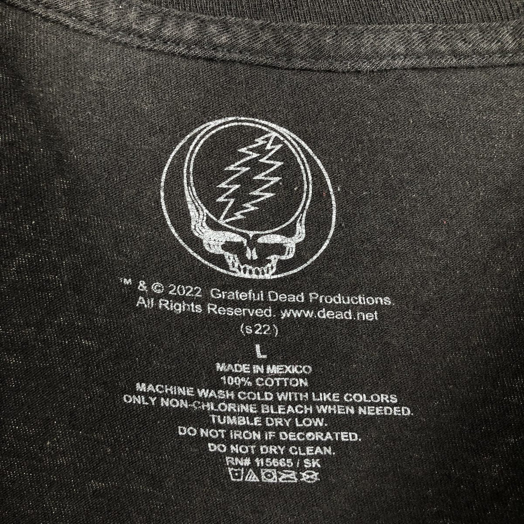 GRATEFUL DEAD DEAD BEAR Band T-shirt (Men's size L equivalent) cotton black type Vintage Second Hand