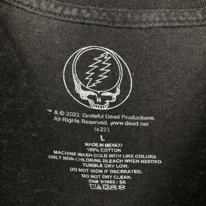 GRATEFUL DEAD DEAD BEAR Band T-shirt (Men's size L equivalent) cotton black type Vintage Second Hand