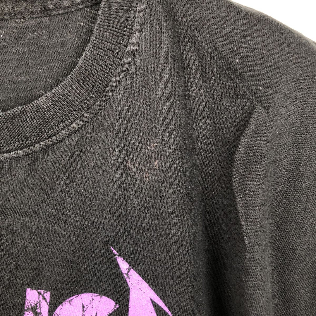METALLICA Skull Pattern Band T-shirt Band Tee Men's M size cotton black type Vintage Second Hand