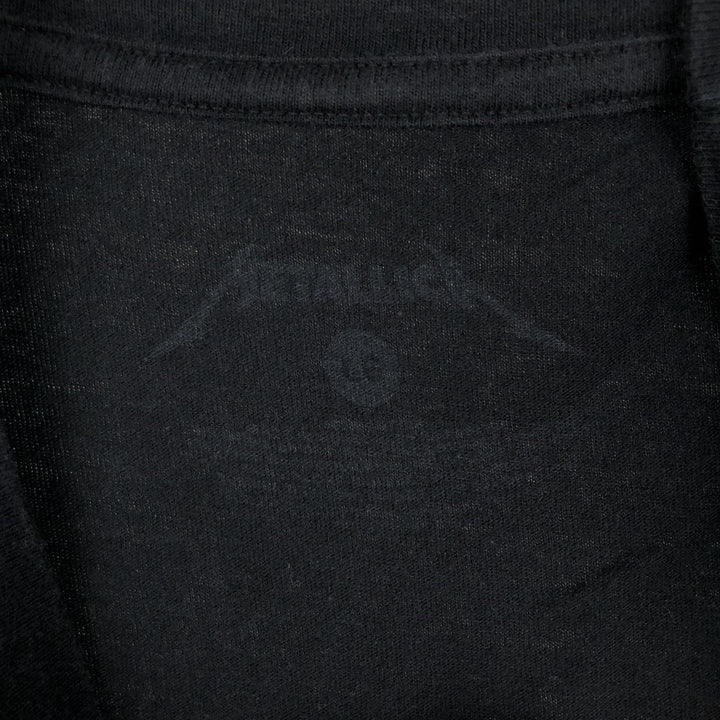 METALLICA Metallica Band T-shirt Band T Men's L size unclear black type Vintage Second Hand