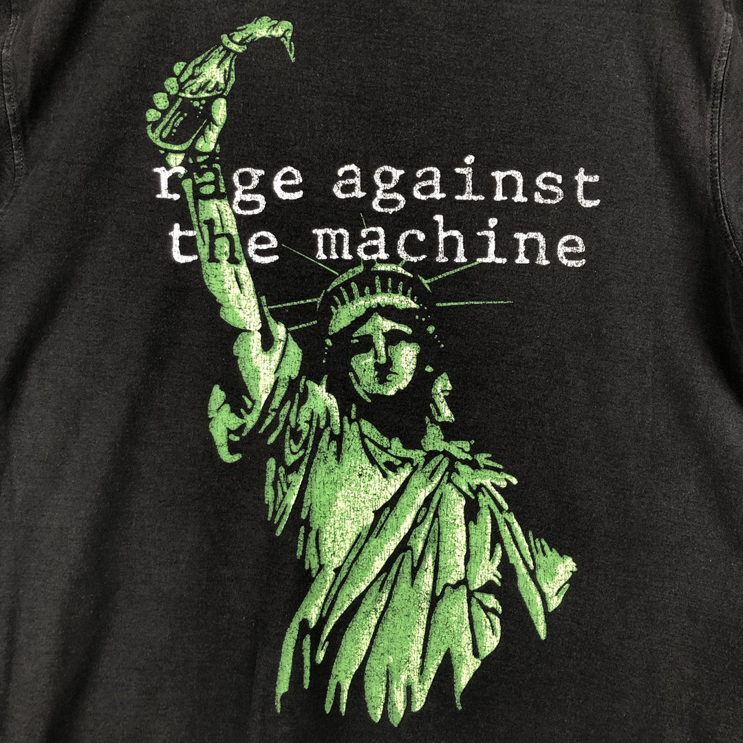 Rage Against the Machine band t-shirt, men's size M (approx.) cotton black type Vintage Second Hand
