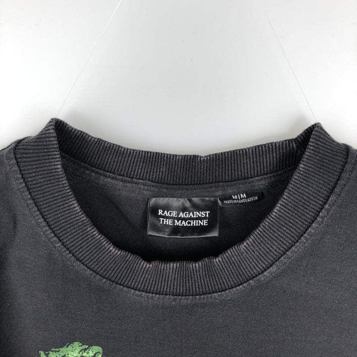 Rage Against the Machine band t-shirt, men's size M (approx.) cotton black type Vintage Second Hand