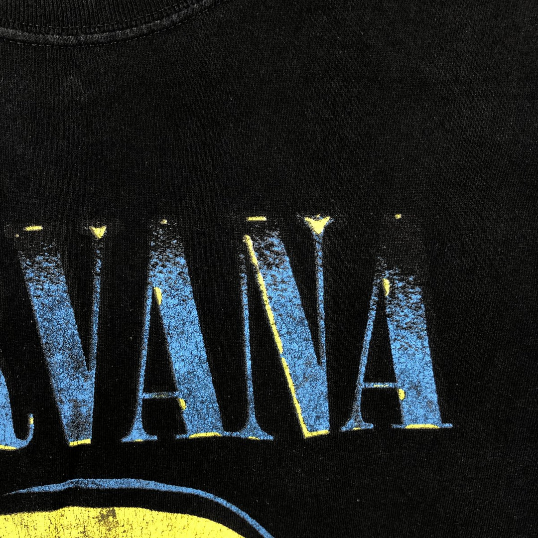 NIRVANA Nirvana Band T-shirt, Band T, Men's XL size unclear black type Vintage Second Hand