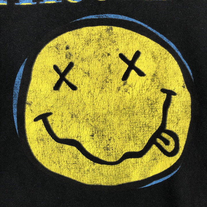 NIRVANA Nirvana Band T-shirt, Band T, Men's XL size unclear black type Vintage Second Hand