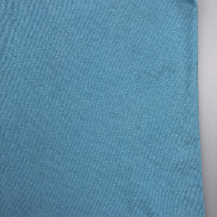 METALLICA Skull Pattern Band T-shirt Band Tee Men's M size cotton Blue type light blue Vintage Second Hand