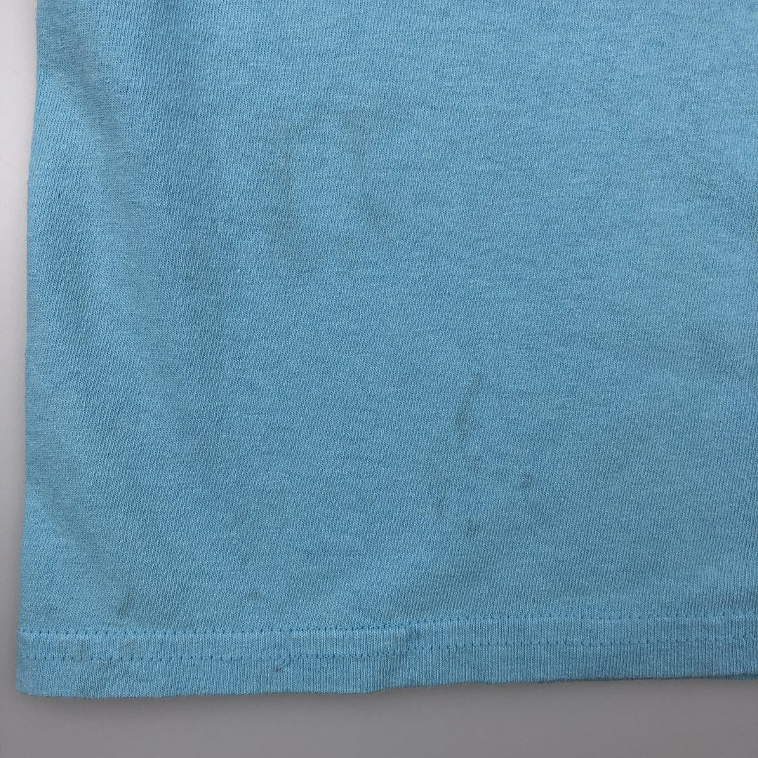 METALLICA Skull Pattern Band T-shirt Band Tee Men's M size cotton Blue type light blue Vintage Second Hand