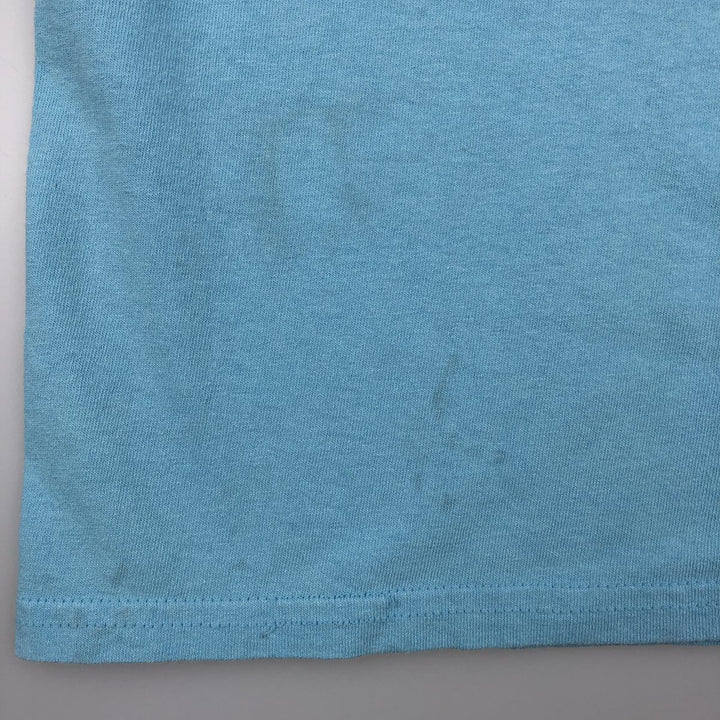 METALLICA Skull Pattern Band T-shirt Band Tee Men's M size cotton Blue type light blue Vintage Second Hand