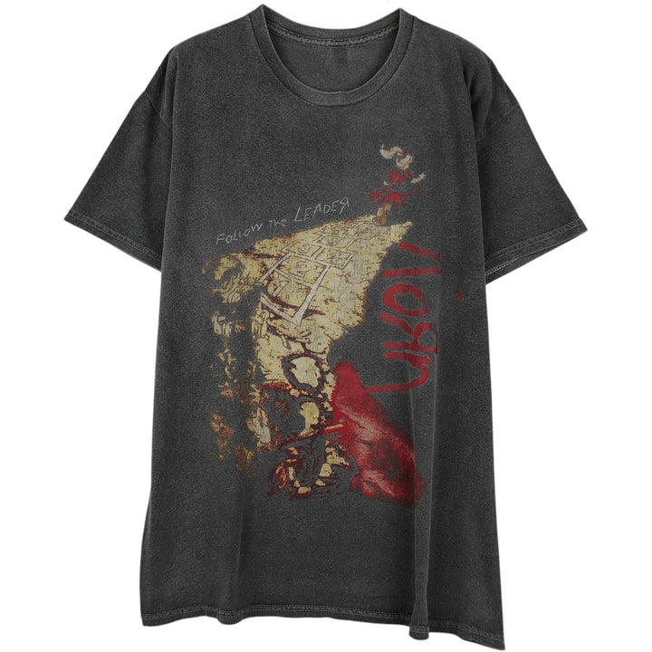 KORN band T-shirt, band T, men's XL size unclear Charcoal Vintage Second Hand