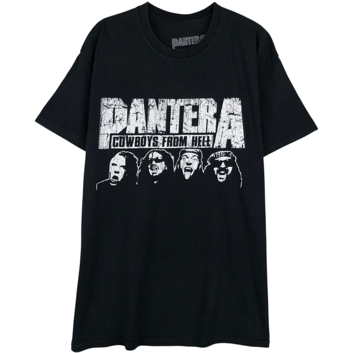 PANTERA Pantera Band T-shirt Band T Men's L size cotton black type Vintage Second Hand