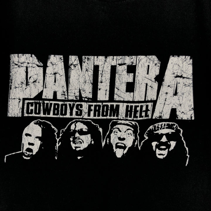 PANTERA Pantera Band T-shirt Band T Men's L size cotton black type Vintage Second Hand