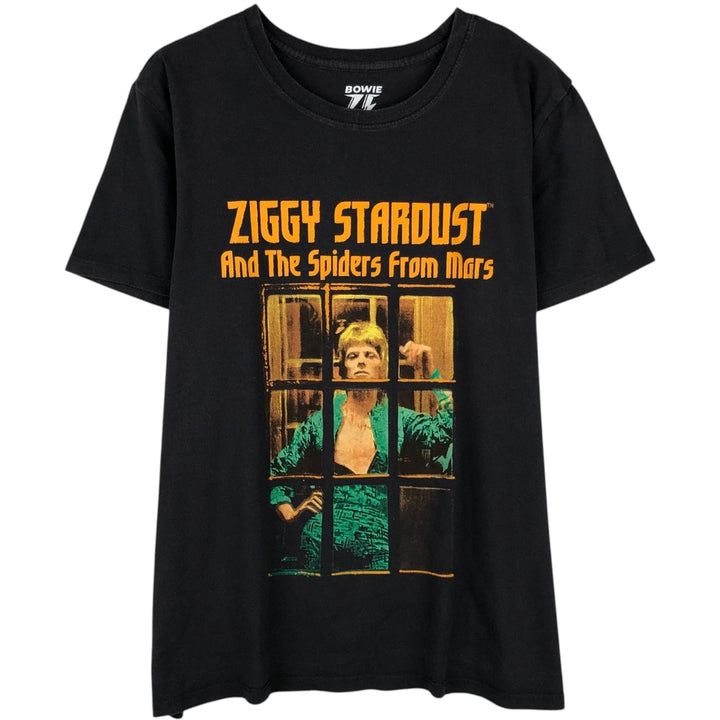 DAVID BOWIE Band T-shirt (Men's XXL equivalent) cotton black type Vintage Second Hand